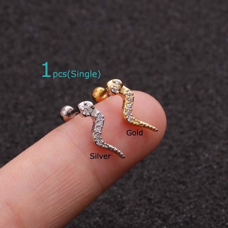 Khuyên Tai Hình Rắn Thời Trang Cá Tính