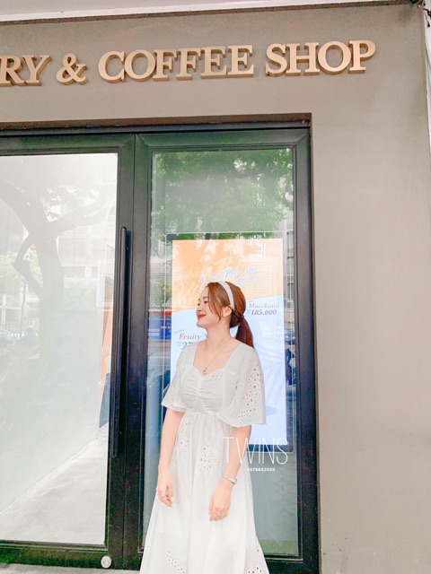 Váy thô nhún ngực khoét lưng 1276