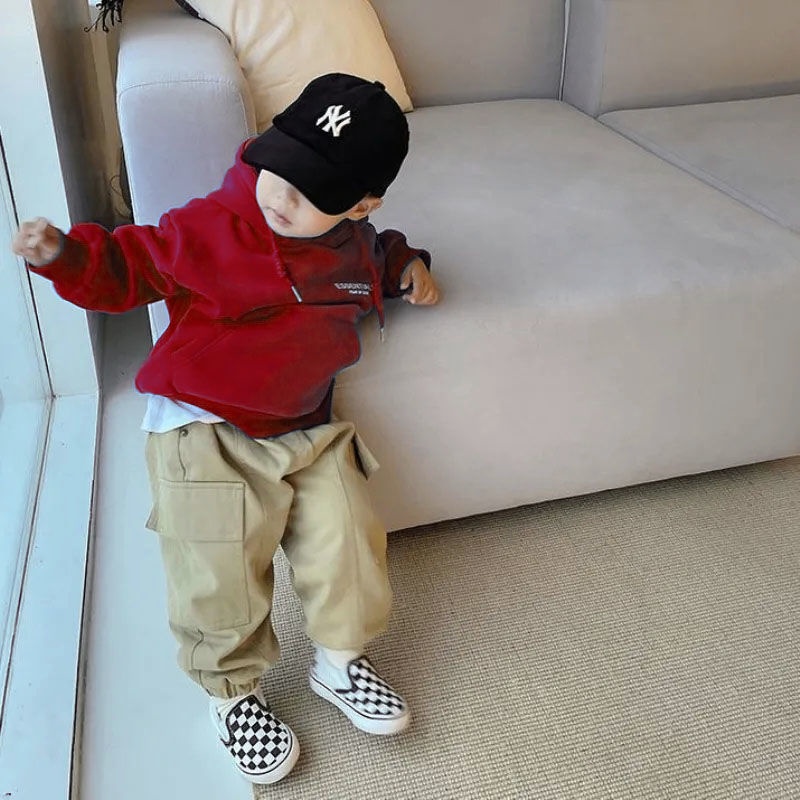 Áo Hoodie Lông Cừu Ấm Áp Theo Phong Cách Thu Đông Dành Cho Bé Trai