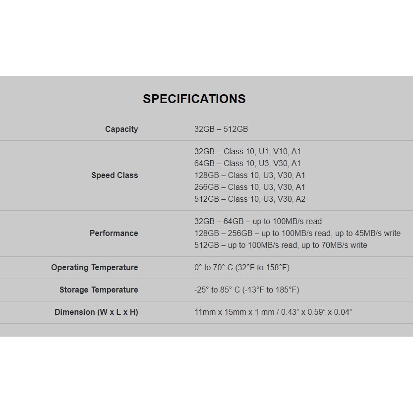 Thẻ nhớ Lexar MicroSDHC UHS-I 32Gb / 64Gb /128Gb Class 10 100MB/s