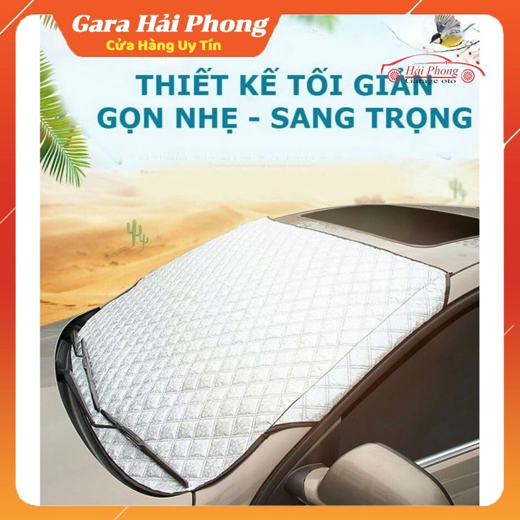 Bạt phủ kính lái xe ô tô tráng nhôm 4 lớp cak cấp