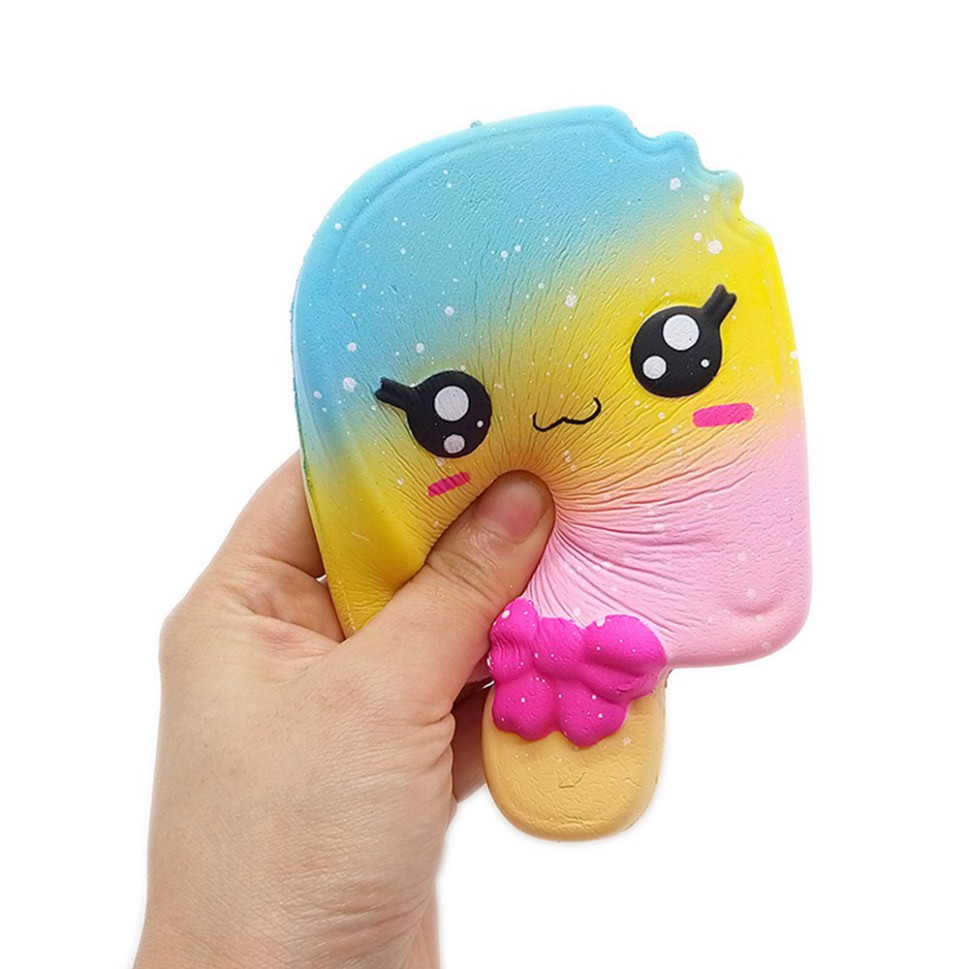 Đồ Chơi Xốp Squishy Giảm Stress Hình Cây Kem Ốc Quế Dễ Thương Cho Bé