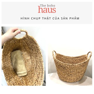 Giỏ đựng đồ lục bình dáng thuyền size lớn nhất
