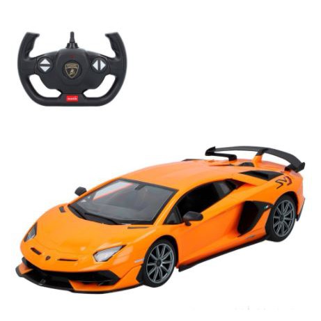 Mô hình xe Lamborghini Aventador SVJ điều khiển từ xa đồ chơi siêu xe ô tô RC 1:14 CỠ LỚN sóng 2.4ghz mở cửa hãng Rastar