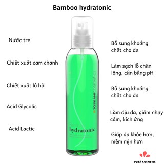 Toskani Bamboo Hydra Tonic -  Toner cân bằng cho da nhạy cảm, kích ứng 200ml