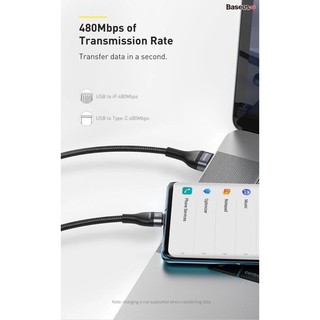 Cáp sạc nhanh 3 đầu Baseus Flash Series 3in1 (USB to Type C/ Lightning/ Micro, 5A/40W Quick Charging & Data Cable)