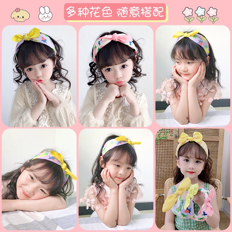 Băng đô vải bản rộng kiểu Hàn Quốc thời trang thu đông cho bé gái