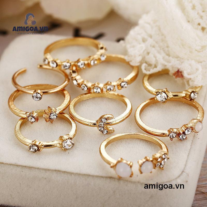 Nhẫn Mạ Vàng Hình Bướm Phong Cách Bohemian Hàn Quốc Cổ Điển Cho Nữ