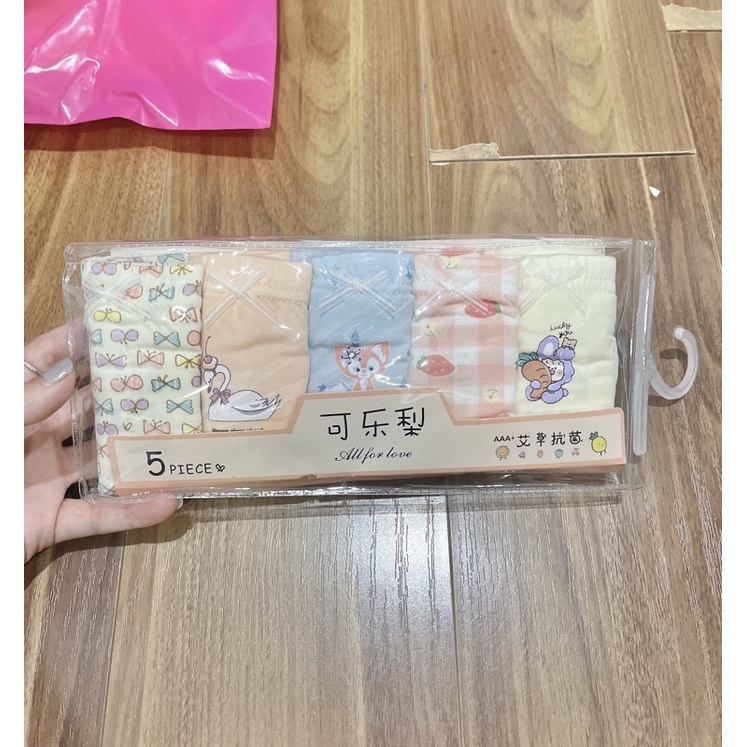Set 5 Chiếc Quần Chíp Đùi Cho Bé Gái