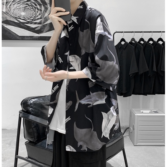 Áo sơ mi dài tay dáng rộng thời trang dành cho nam