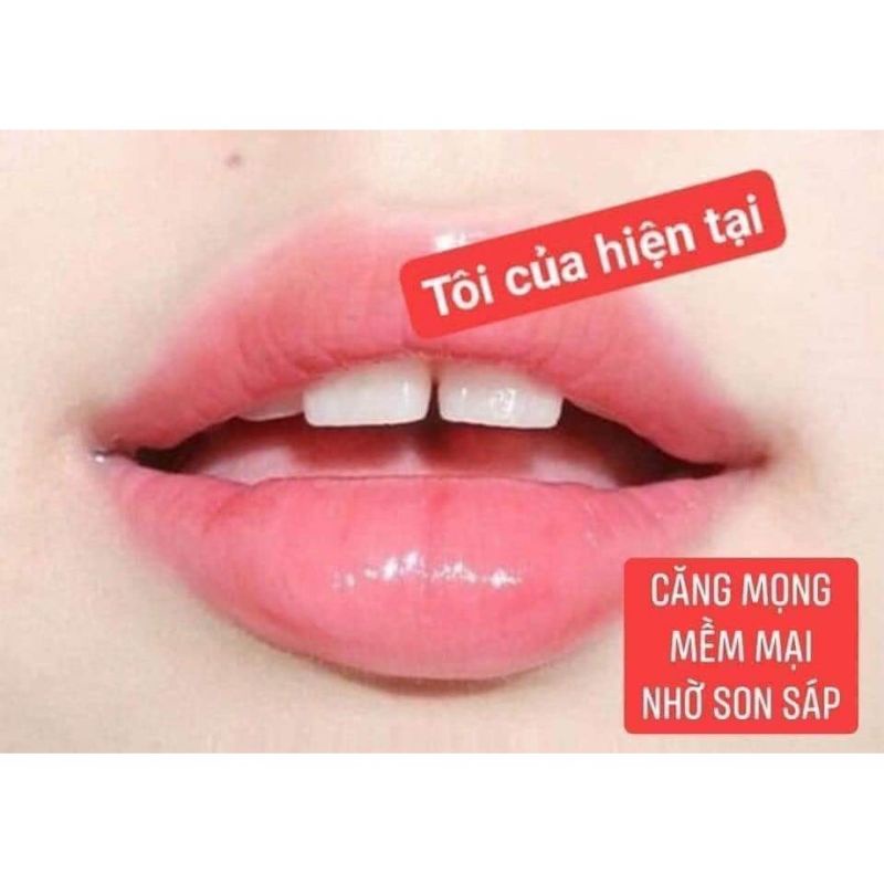 Son sáp LACO 10ml dưỡng môi hồng xinh hết khô nẻ