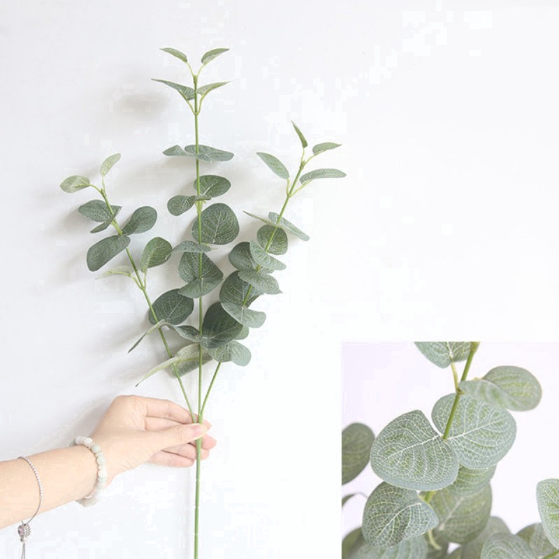 Nhành Lá Cây Nhân Tạo Trang Trí Nội Thất