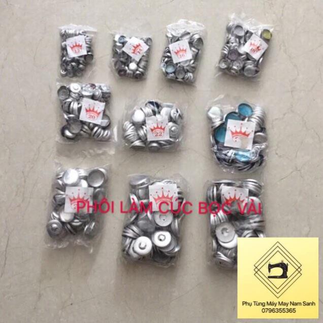 Phôi bọc cúc size từ 10mm đến 22mm 50 phôi/bịch