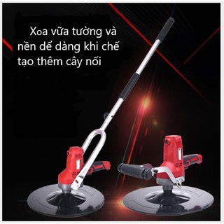 máy xoa vữa trát tường siêu nhanh 6 tốc độ , làm tường làm nền dể dàng +thêm cây nối dài có đèn