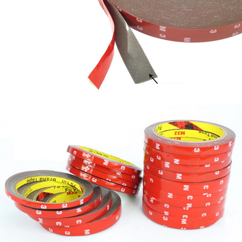 Băng Dính 2 Mặt 3M Khổ 1cm Dài 3 Mét (1cm x 3m)