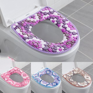[HÀNG HOT] Tấm Lót Bồn Cầu Nỉ Chống Lạnh Mông Có Dây Chống Trượt
