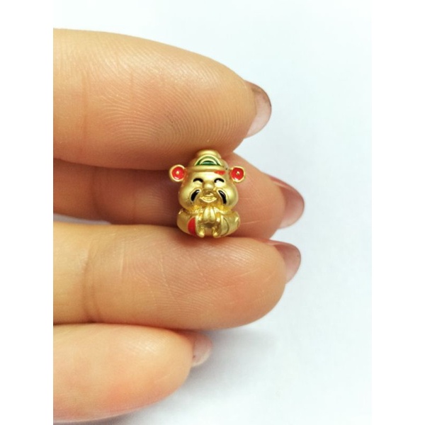 Charm Ông Thần TàiCharm Nepal nhà Phật size 8mm mic vòng chiêu tài lộc may mắn