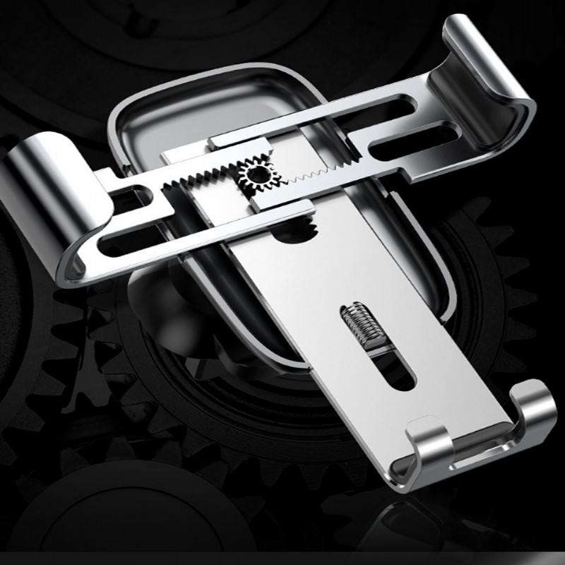 [VES] 360 ° Rotatable Car Universal Mobile Phone Holder/ Metal Age Gravity Multifunctional Snap-in Car Bracket/ In Car Phone Bracket Compatible with IPhone and All Android Phones