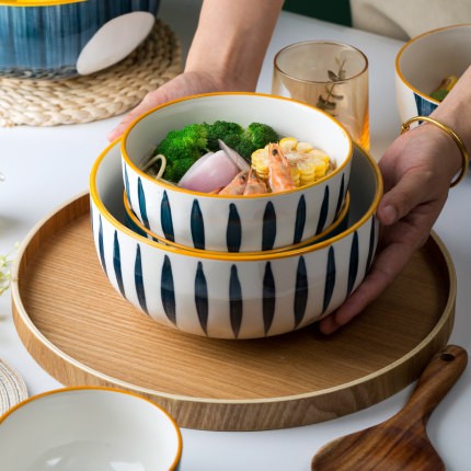 Bộ bát đĩa - bộ bát đĩa sứ phong cách Nhật 40 món cho 8 người