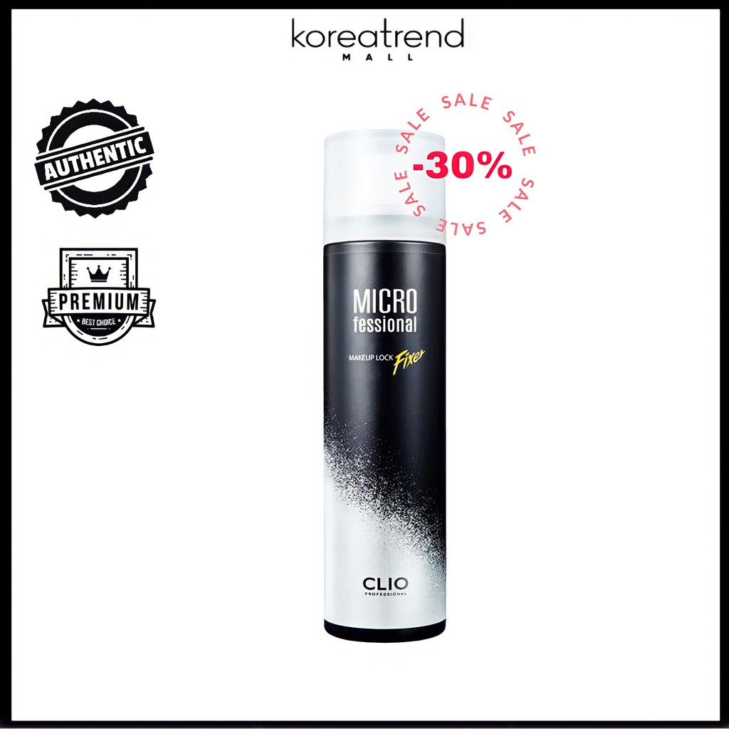 XỊT KHOÁNG KHOÁ MAKE UP CLIO Micro Fessional Makeup Lock Fixer 100ml
