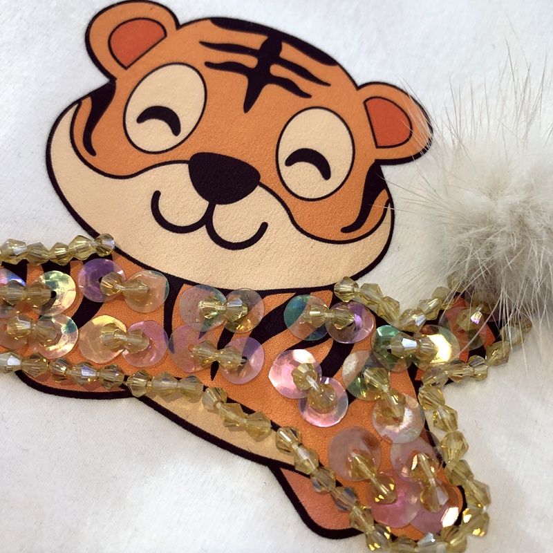 Áo Thun Nữ Ngắn Tay In Hình Cọp Ba Chiều Độc Đáo Mới