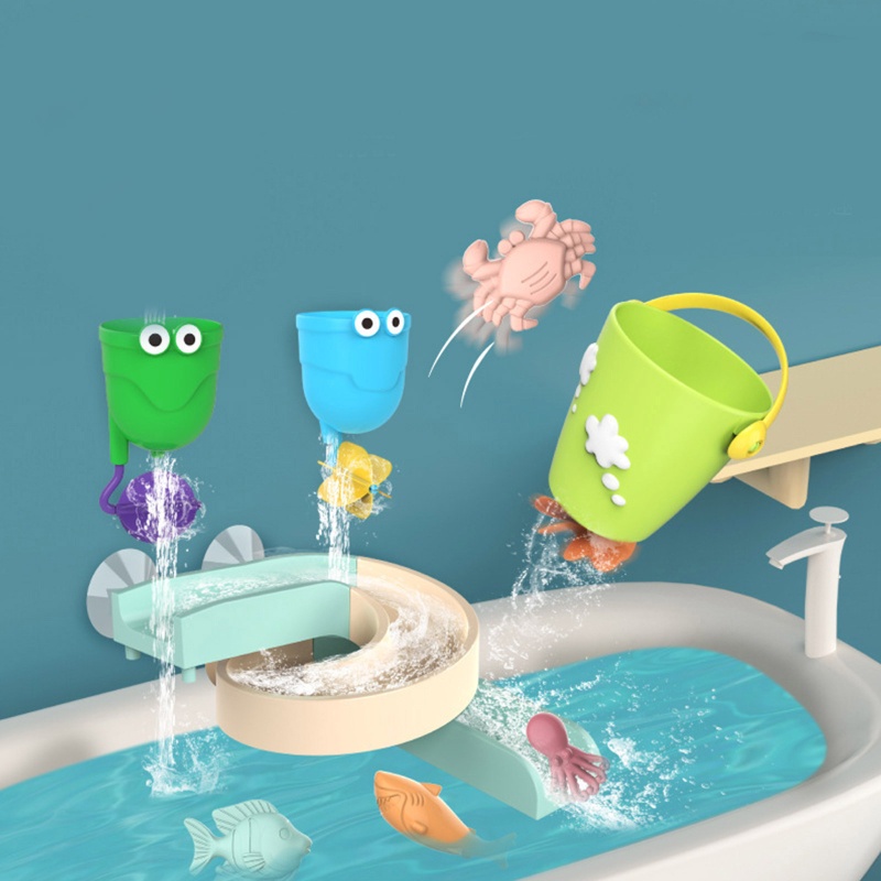 Bộ Đồ Chơi Đường Ray Nước Cho Bé Khi Tắm