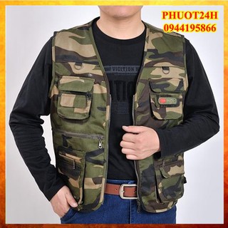 Áo ghi lê lính nam rằn ri, áo gile quân đội