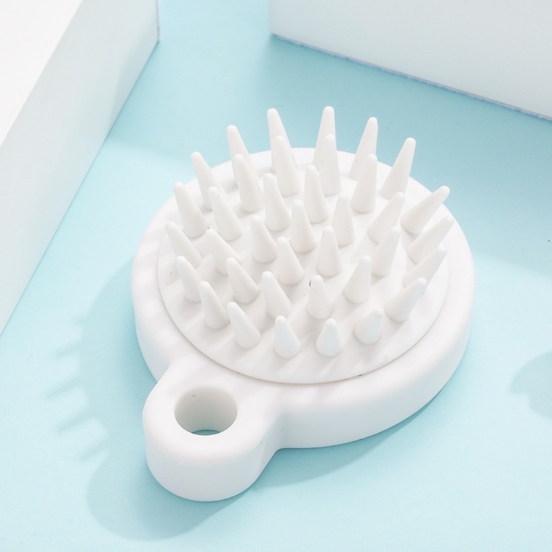 Lược gội đầu silicon massage muji nhật bản gai mềm mát xa da đầu thư giãn, giảm rụng tóc, kích thích mọc tóc