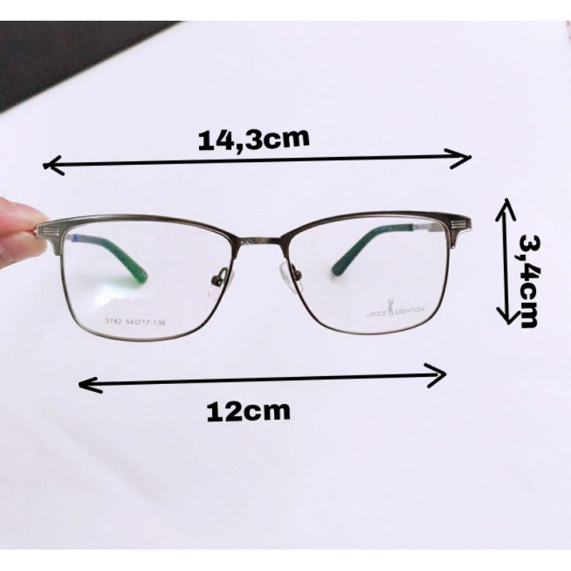 Gọng kính kim loại nam nữ 1996eyewear kính cận, kính trắng không độ thời trang