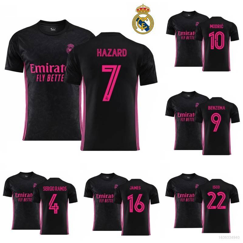 Áo thun đá banh Real Madrid 2020-2021 cho nam và nữ