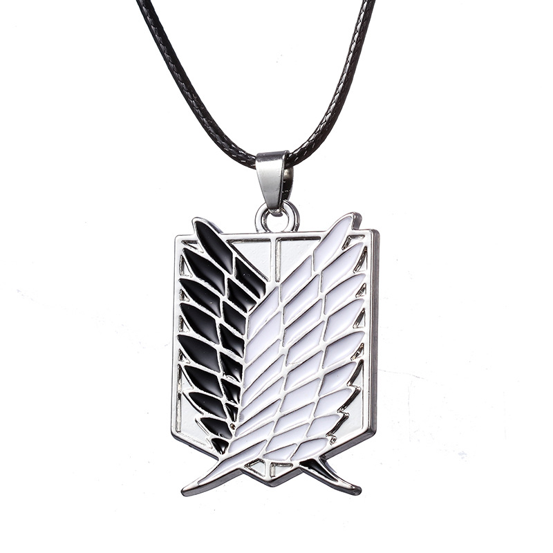 Attack on Titan Investigative Corps Logo Necklace Wings of Freedom Pendant