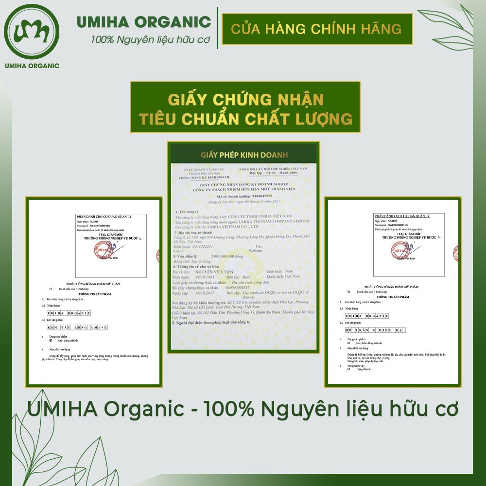 Triệt lông Chân Tay vĩnh viễn UMIHA ORGANIC với Mỡ trăn U Minh Hạ 30ml và Kem Tẩy Lông Umi4C 100ml an toàn hiệu quả