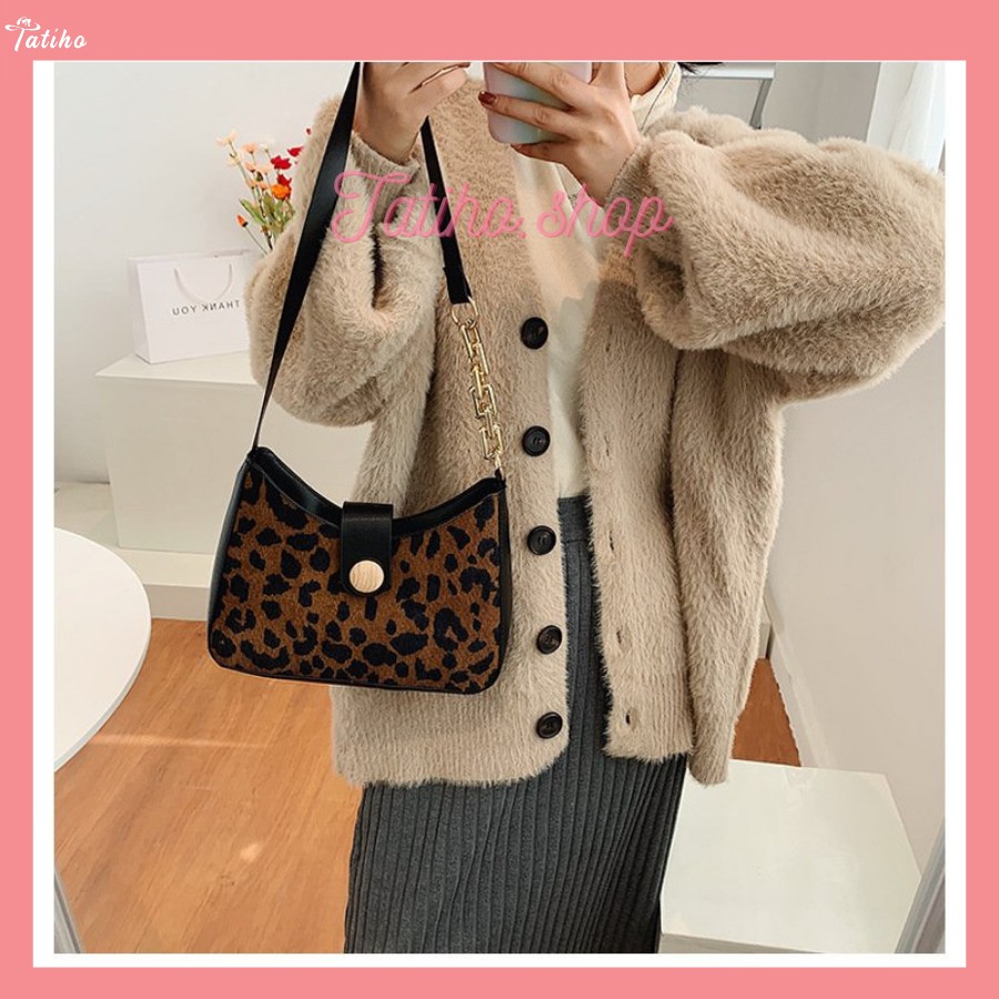 [HÀNG XỊN, GIÁ TỐT] Túi Xách Kẹp Nách Họa Tiết Da Báo Ngựa Vằn &amp; HOUNDSTOOTH Form Đẹp Cao Cấp - Mã TUI04