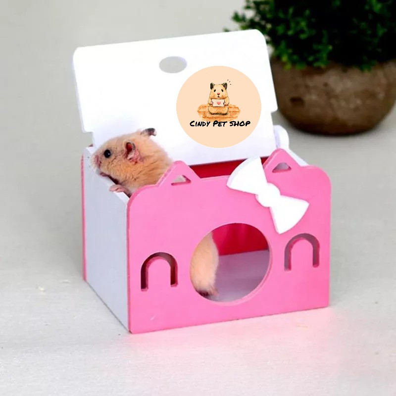 Nhà ngủ zoog mèo kitty siêu yêu cho Hamster,...