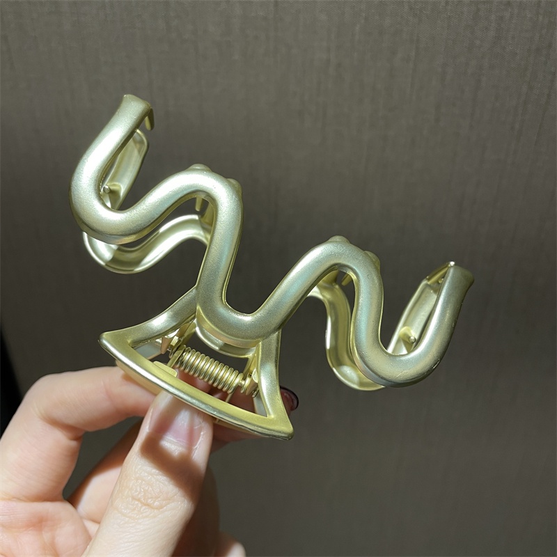 Kẹp Tóc Kim Loại Gợn Sóng Thời Trang Hàn Quốc