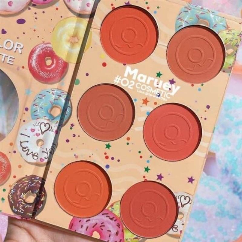 Bảng Má Hồng 6 ô Sweet Donuts Hasaya Girl