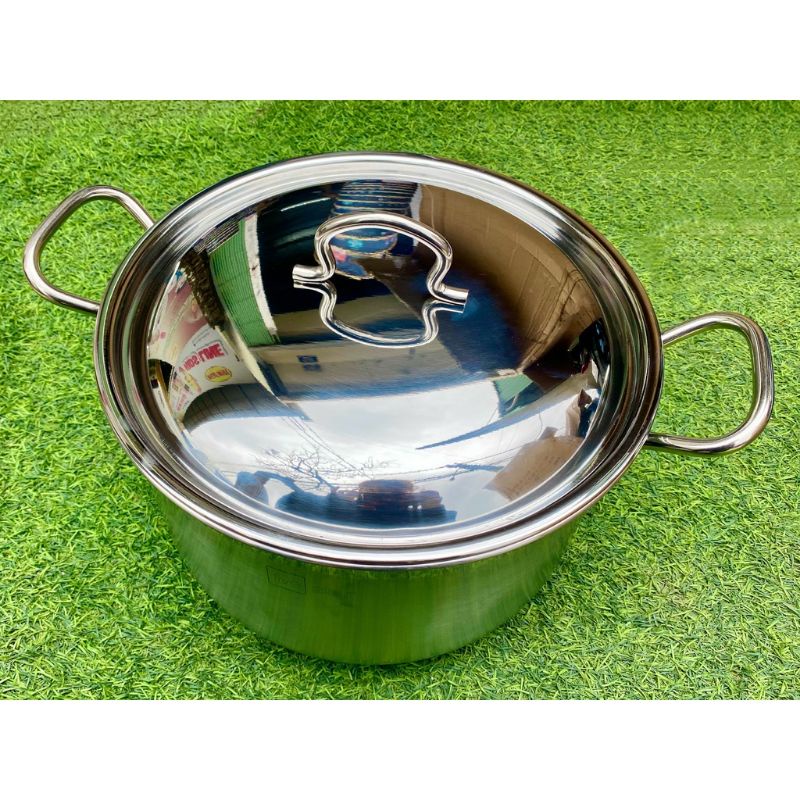Nồi Luộc Gà 3 Đáy Inox 430 dày dặn Fivestar 26/28/30/32/36CM đun mọi loại bếp