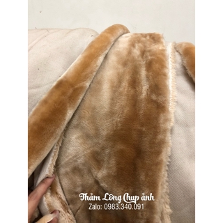 THẢM LÔNG MÀU DA BÒ - 1M x 1m6