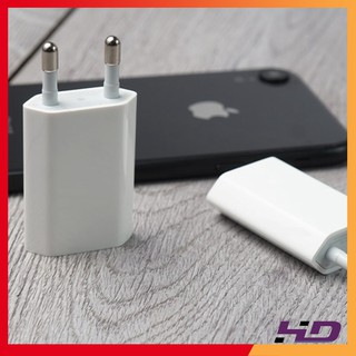 Củ sạc iphone vuông/dẹp zin bóc máy chính hãng apple, cốc sạc iphone 5w - bảo hành 12 tháng