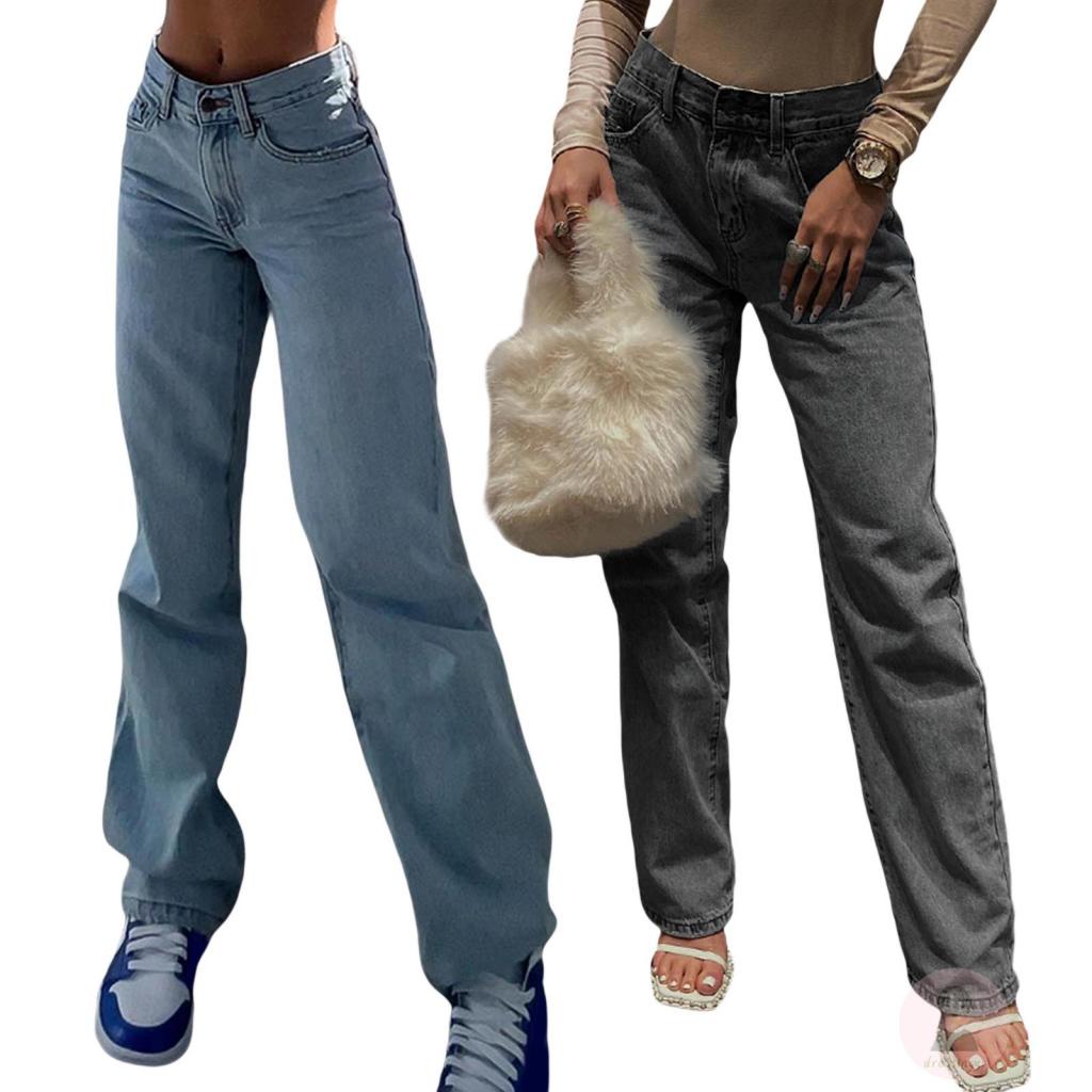 Quần Jeans Dài Phối Túi Thời Trang Cá Tính Cho Nữ