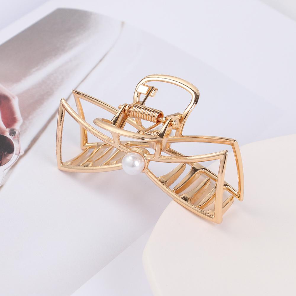 Kẹp Tóc Hợp Kim Thiết Kế Đục Lỗ Thời Trang