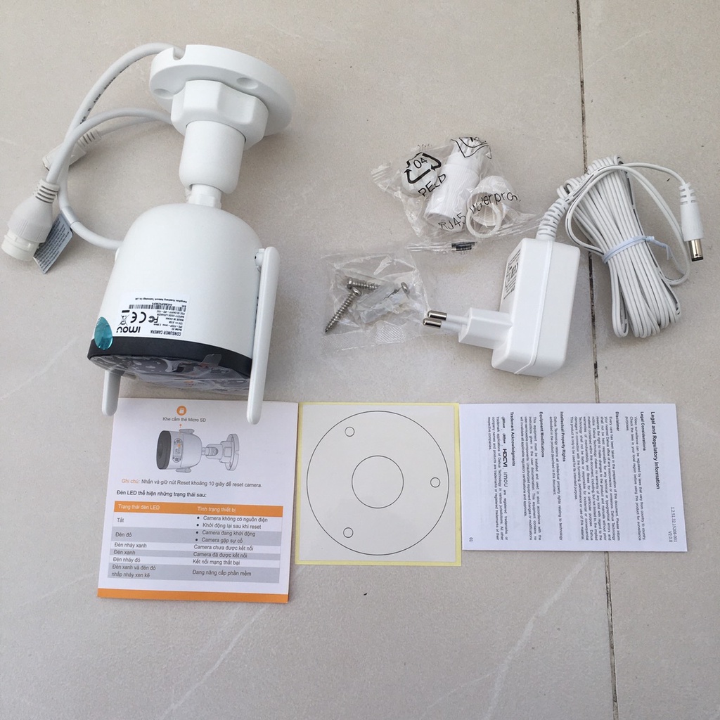 Camera WiFi Imou F42 4.0Mp 1080P | Chưa có thẻ nhớ, Ngoài trời, Có màu ban đêm