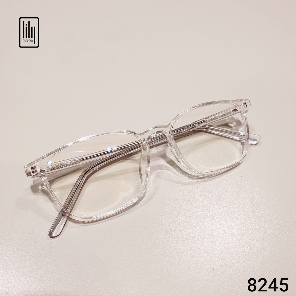 [Mã FARSBR243 giảm 15% đơn 249K] Gọng kính cận nam nữ Lilyeyewear thiết kế mắt vuông, đa dạng màu sắc dễ lựa chọn 8245