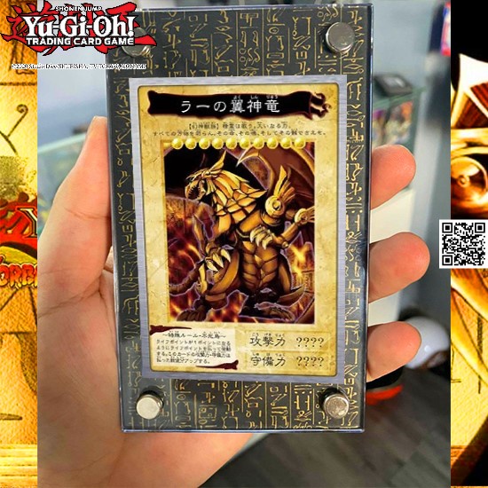 Tam đại vị thần Bài cổ đại Yugioh Lá Obelisk The Tormentor Slifer The Sky Dragon The Winged Dragon Of Ra TẶNG Top Loader