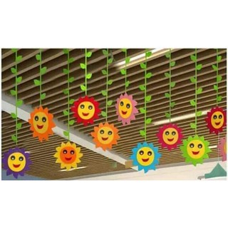 Rèm treo cửa lớp mầm non nỉ, xốp