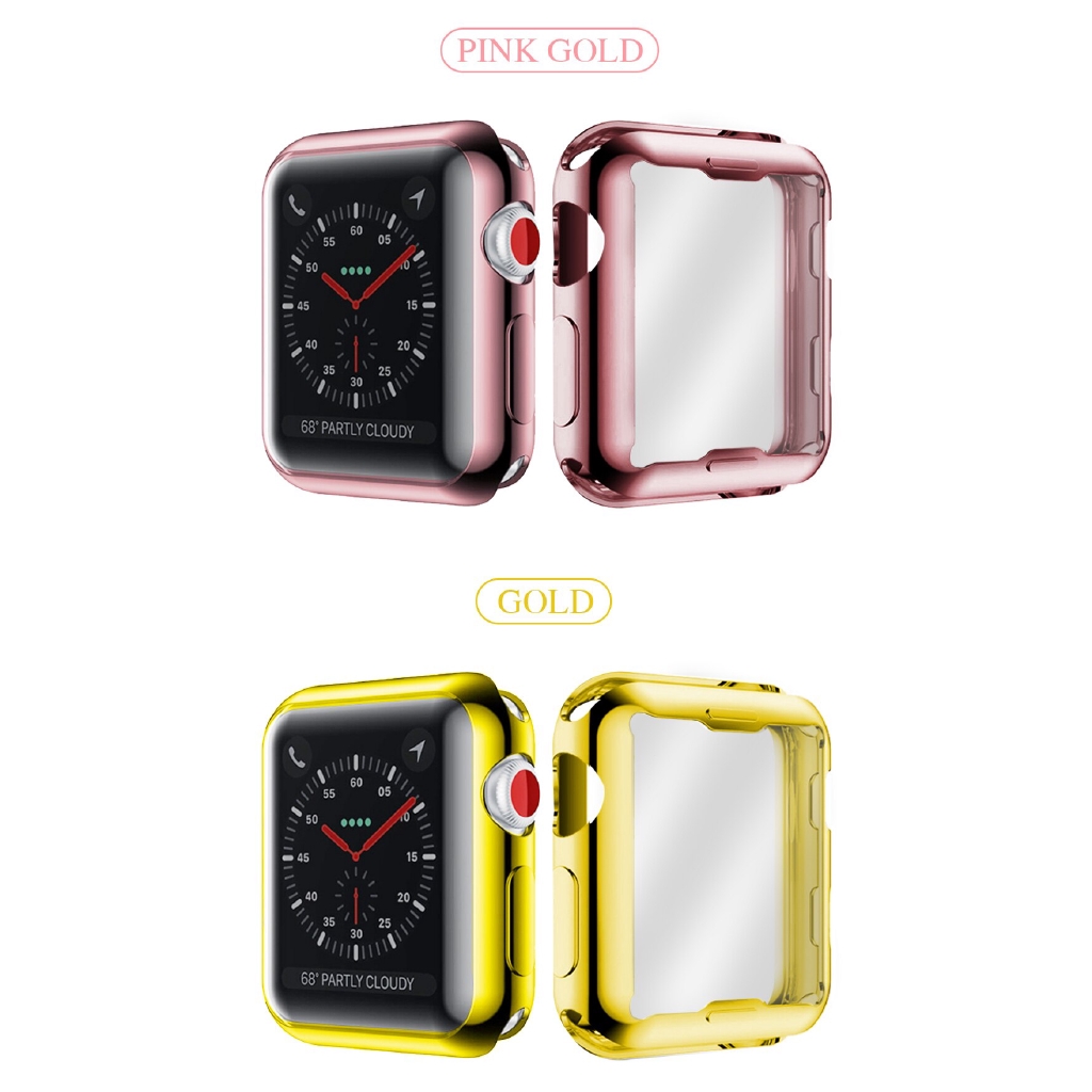 Vỏ Bảo Vệ TPU Mềm 360 Độ Cho Đồng Hồ Thông Minh for Apple Watch 6 SE 5 4 3 2 1 42mm 38mm Iwatch 5 44mm 40mm