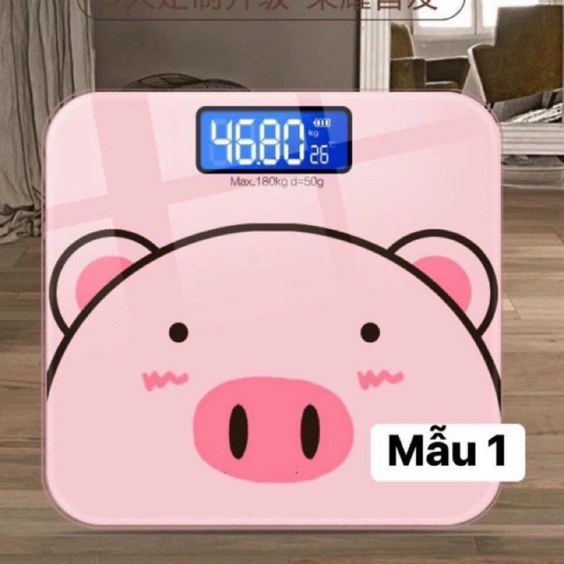 Cân Điện Tử Sức Khỏe Hình Chú Heo Xinh Xắn Dành Cho Gia Đình - Tiện Lợi - Chính Xác