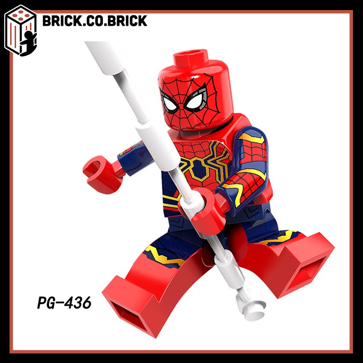 Đồ Chơi Siêu Anh Hùng Marvel DC Killmonger Lobo Super Man Groot The Wolf Iron Spider Minifigure Super Hero PG8109