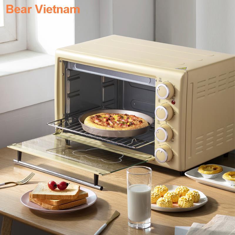 ♛Lò nướng Bear gia đình Tự động đa chức năng 30L Bánh mì Công suất lớn điện mini