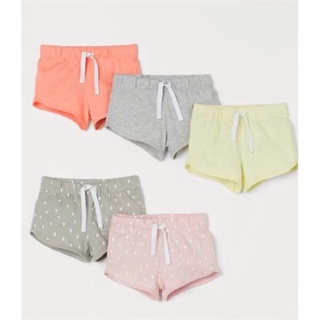 Set 5 quần đùi cotton bé gái HM hàng chính hãng